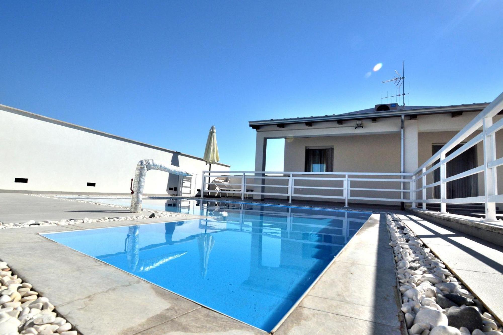 White Private Pool